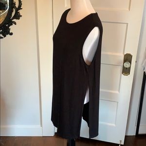 🖤SOLD🖤ASOS black long line tank top with slit